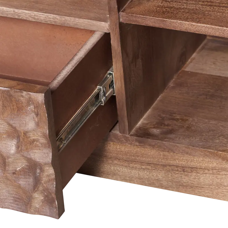 Lowboard aus Mangoholz – dunkelbraun – 145×40×55 cm – modern & handgefertigt