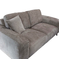 2-Sitzer Sofa in Grau-Beige aus Strukturstoff – weicher Bezug – 186 × 100 × 85 cm – modernes Design