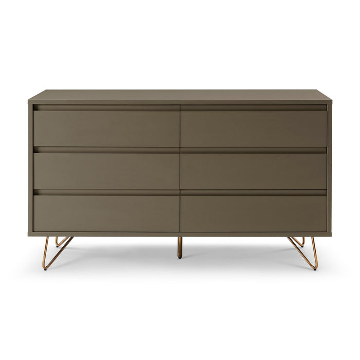 Kommode Scandi -olive-gold- Six