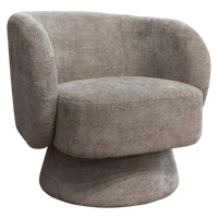 Drehbarer Sessel aus Bouclé – skulpturale Form – 78x81x77 cm – 4 Farben