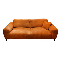 2-Sitzer Sofa aus Bouclé in Gold – weicher Bezug – 186 × 100 × 85 cm – modernes Design