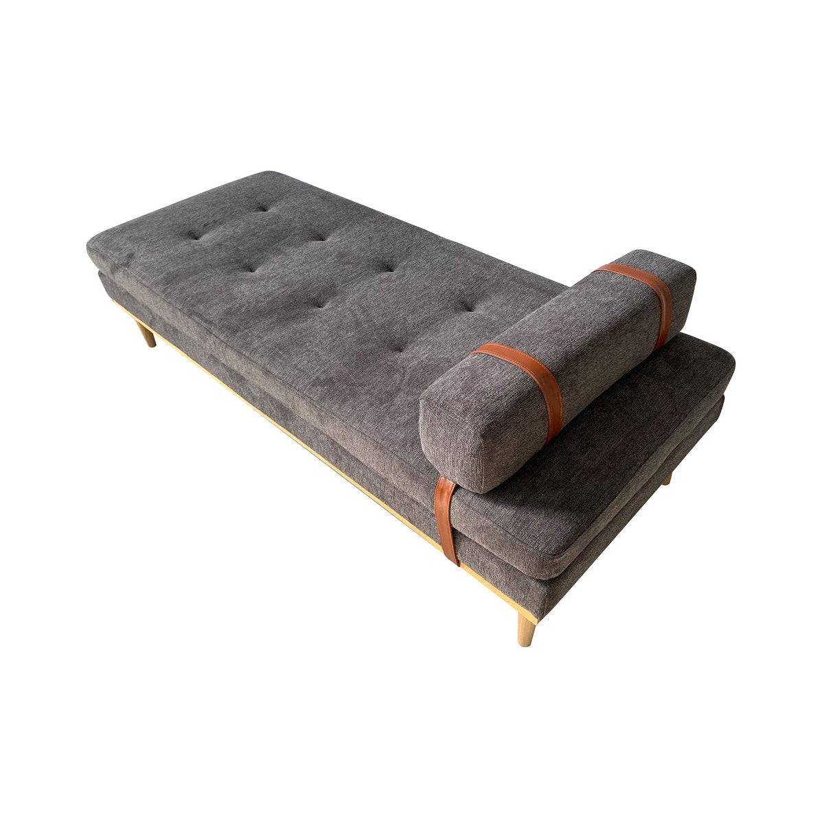 Daybed Oslo – Stilvolles Designer-Sofa mit Holzrahmen und Kopfstütze