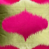 Zierkissen mit Fransen – Samt fuchsia/mint – 50×50 cm – weich & auffällig