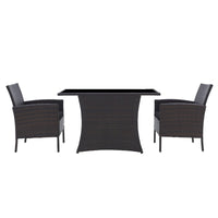 Lounge-Set Riviera Club – Polyrattan Sitzgruppe mit eleganter Glasplatte