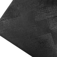 ONYX Couchtisch Fischgrät Schwarz 80×80 — grafische Mitte