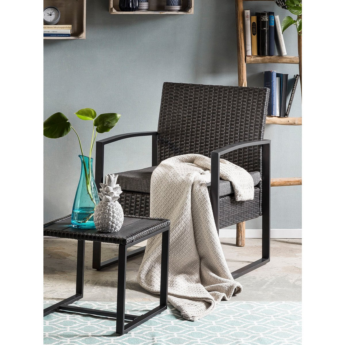 Gartengarnitur Tranquil  – Stilvolles 3-tlg. Rattan-Set für Outdoor