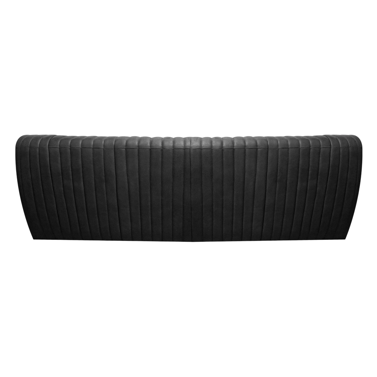 3-Sitzer Sofa Hudson aus schwarzem Stoff – markante Steppung – B 245 cm – urban & modern