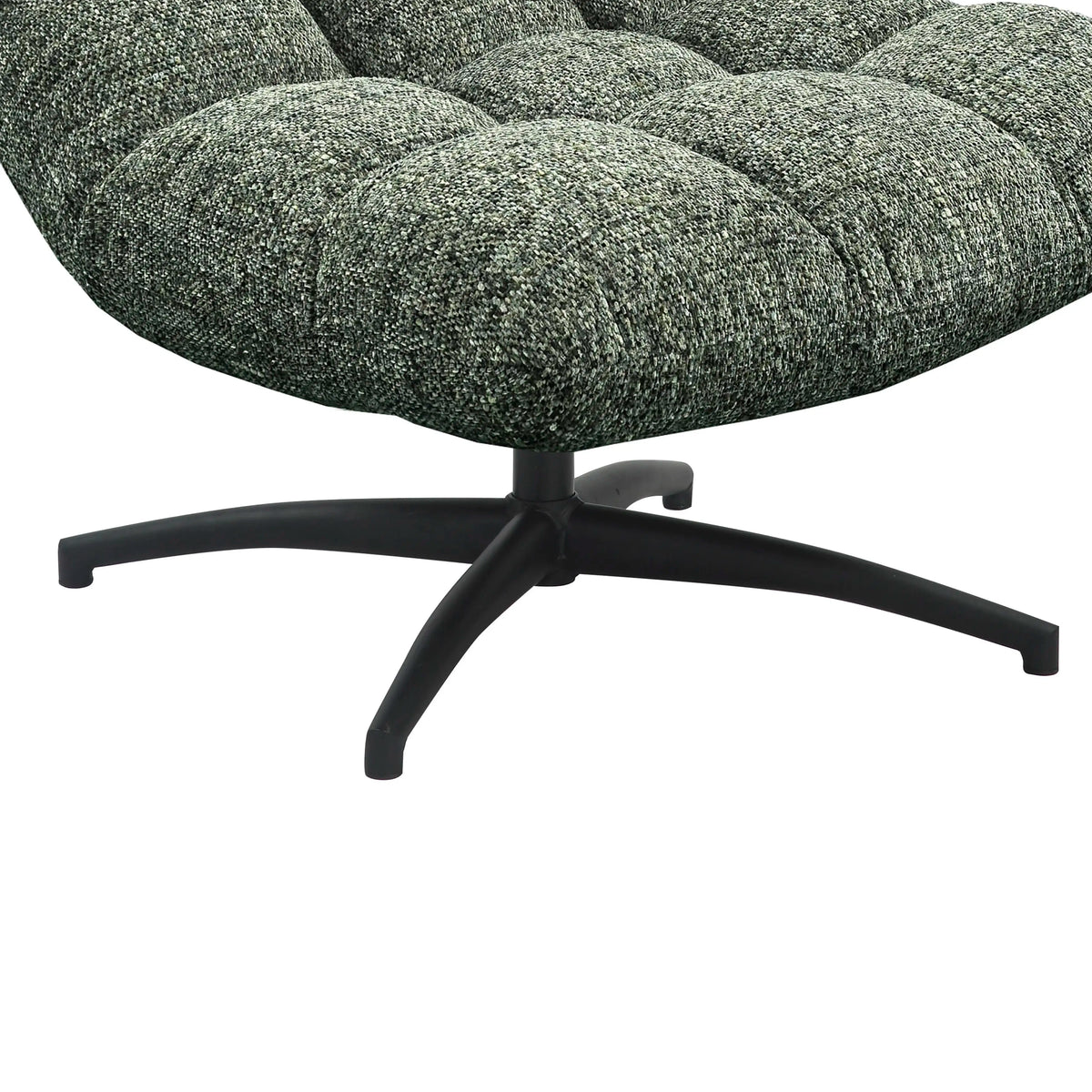 Lounge-Sessel mit Drehgestell – Beige oder khaki – 77 x 93 cm – weich gepolstert & modern