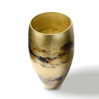 Vase Gold Marmor — Glas 38 cm