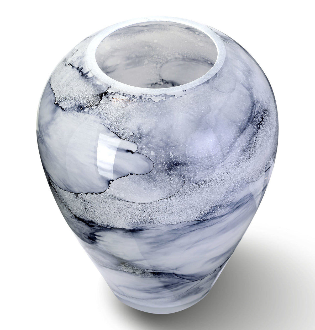 Vase Arctic — Glas Marmor 27 cm