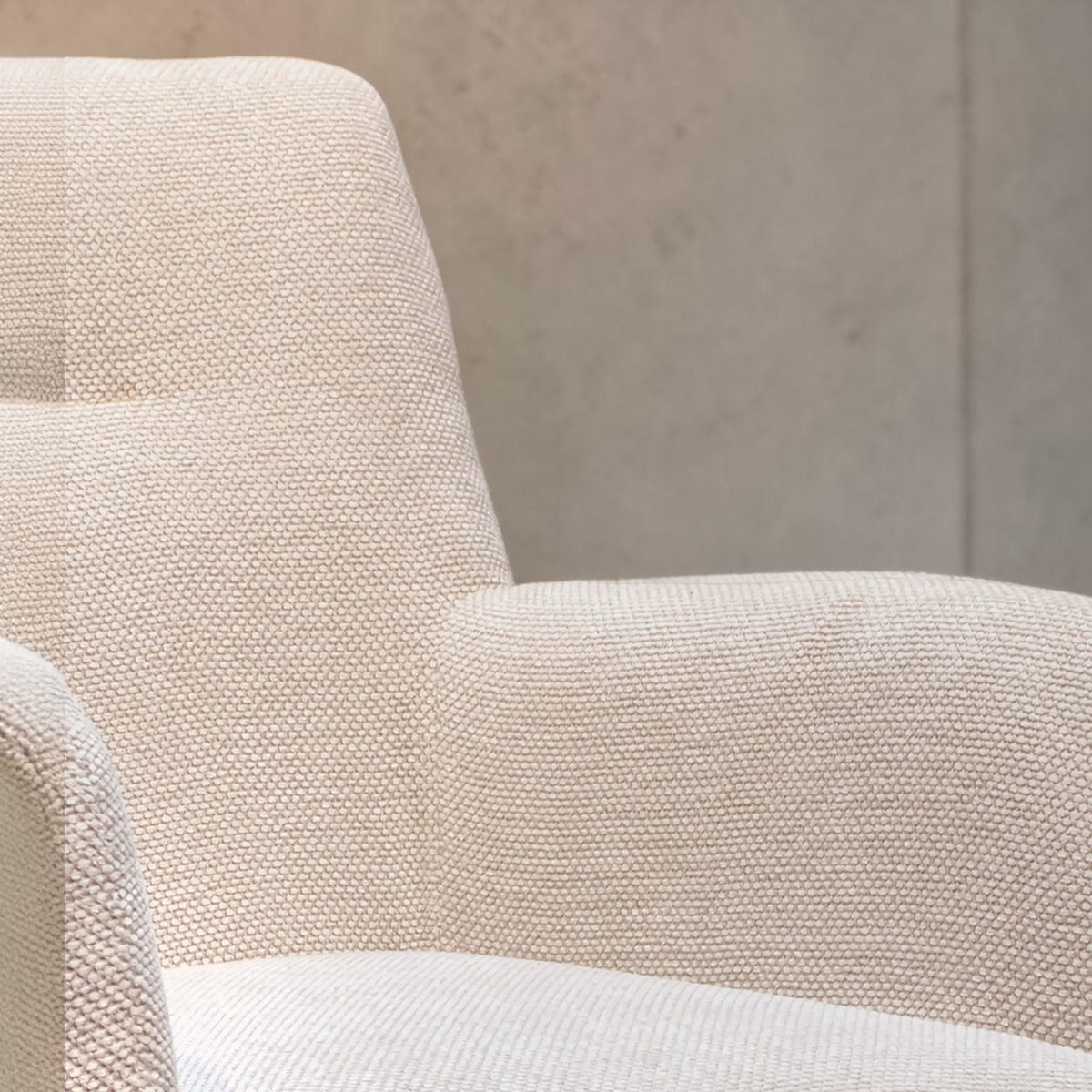 Hera Esszimmerstuhl Stoff Beige — weich gepolstert