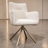 Hera Esszimmerstuhl Stoff Beige — weich gepolstert