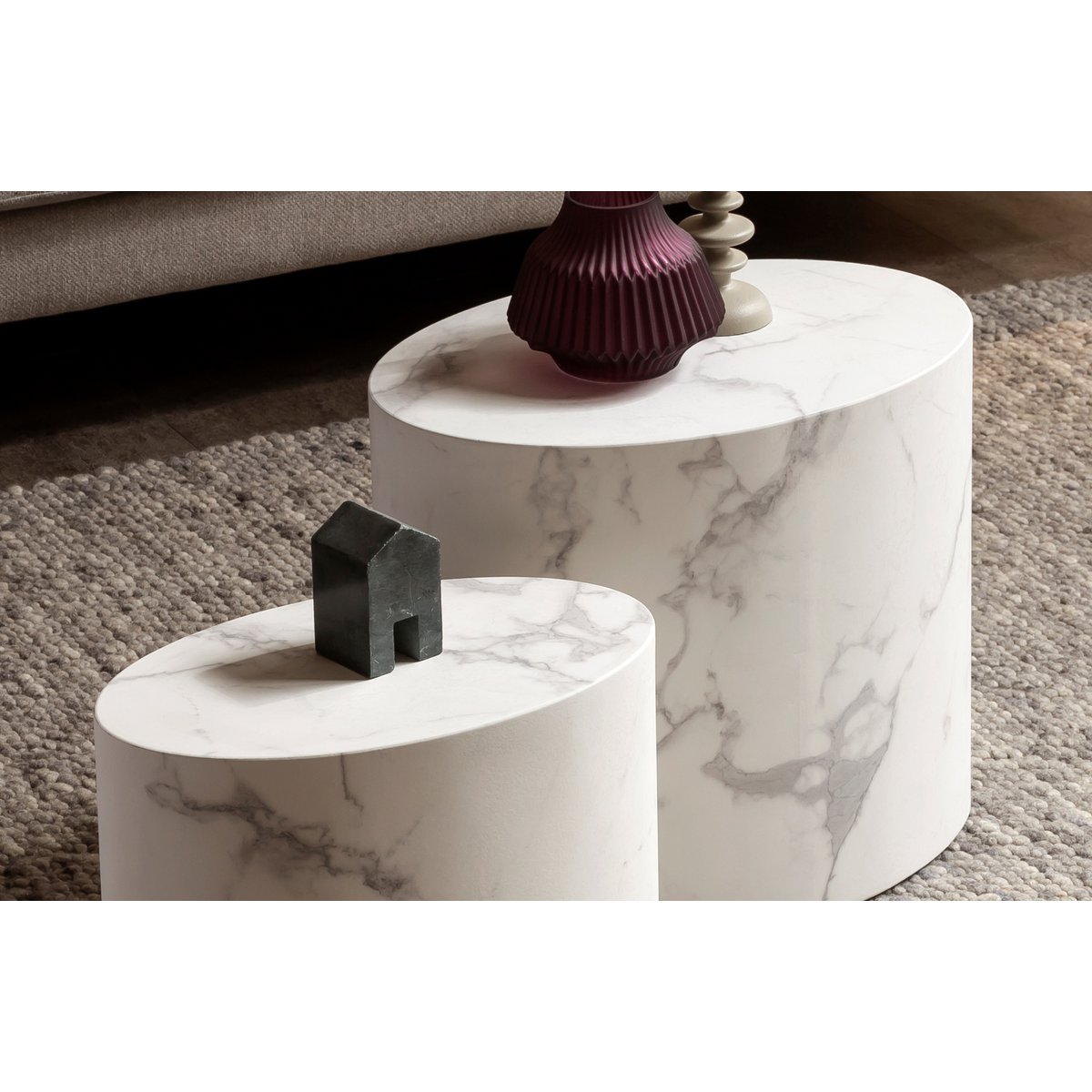 Couchtisch-Set MarbleLounge Couchtisch-Set weiß