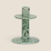 Kerzenhalter Aiden — Sea Foam mit Reactive Glaze