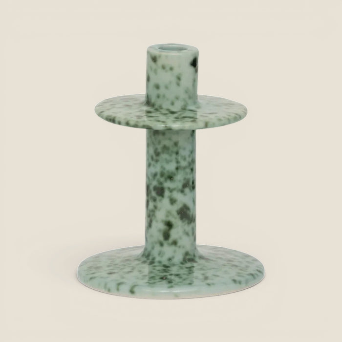 Kerzenhalter Aiden — Sea Foam mit Reactive Glaze