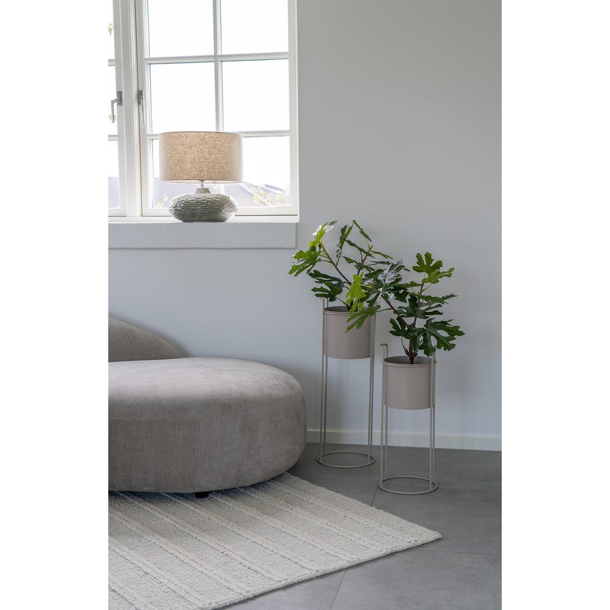 Tischlampe Oldham – Grün Keramiklampe mit Charme