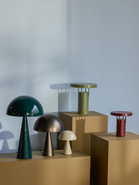 Tischlampe Mush Metall Hoch — Dunkelgrün