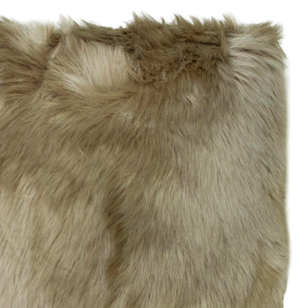 Zierkissen – Kunstfell in Champagne – 50x50 cm – Flauschig & weich