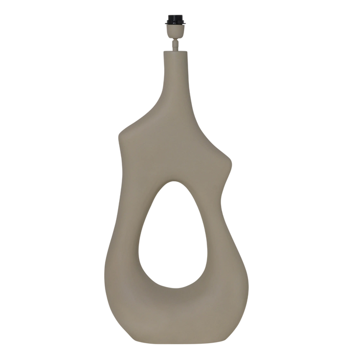 Bodenlampe aus RAW Aluminium – sandfarben – 40×18×88 cm – modern & pur