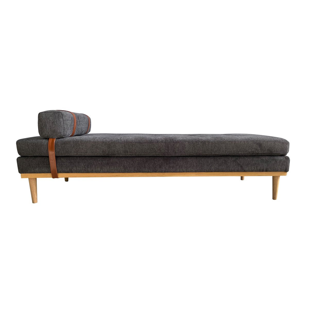 Daybed Oslo – Stilvolles Designer-Sofa mit Holzrahmen und Kopfstütze