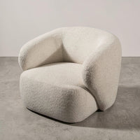 Montreal Sessel Beige — Bouclé Strukturstoff
