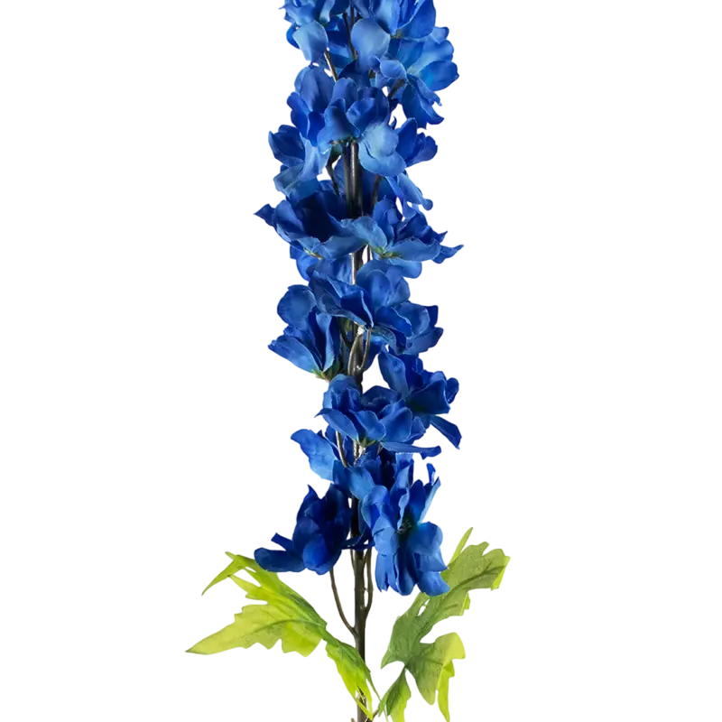 Seidenkunstblume Grand Delphinium aus Kunststoff – kräftig blau – 120 cm
