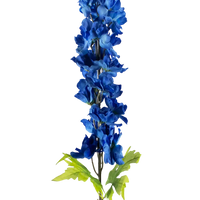 Seidenkunstblume Grand Delphinium aus Kunststoff – kräftig blau – 120 cm