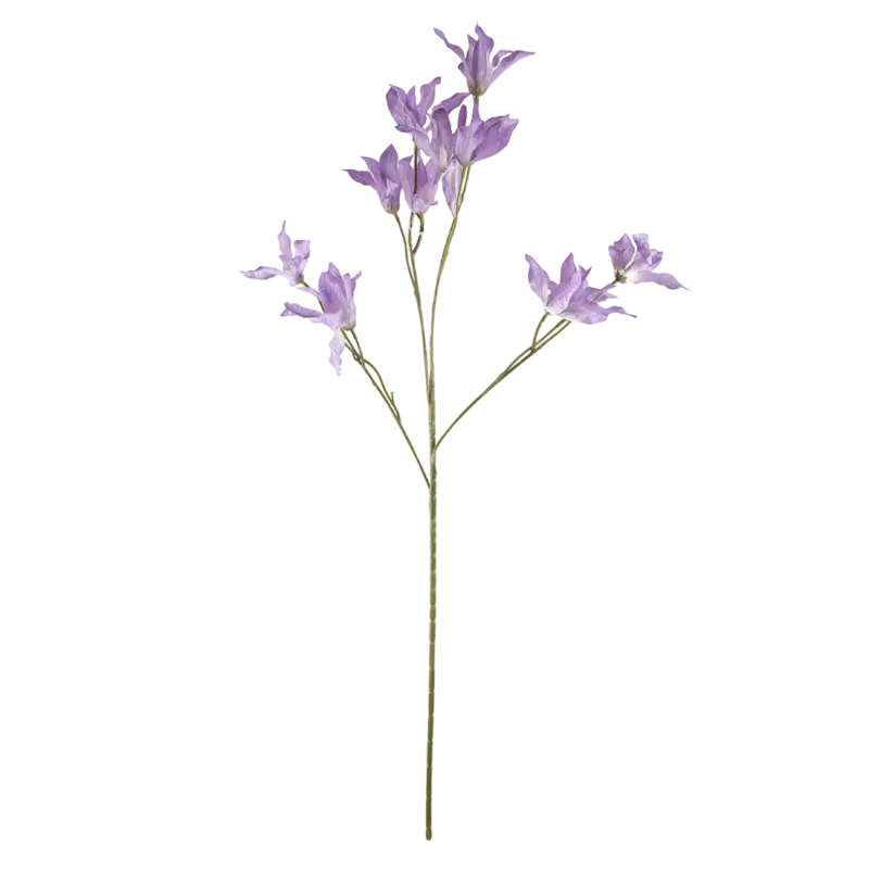 Seidenkunstblume Orchidee aus Kunststoff – fliederfarben – 84 cm