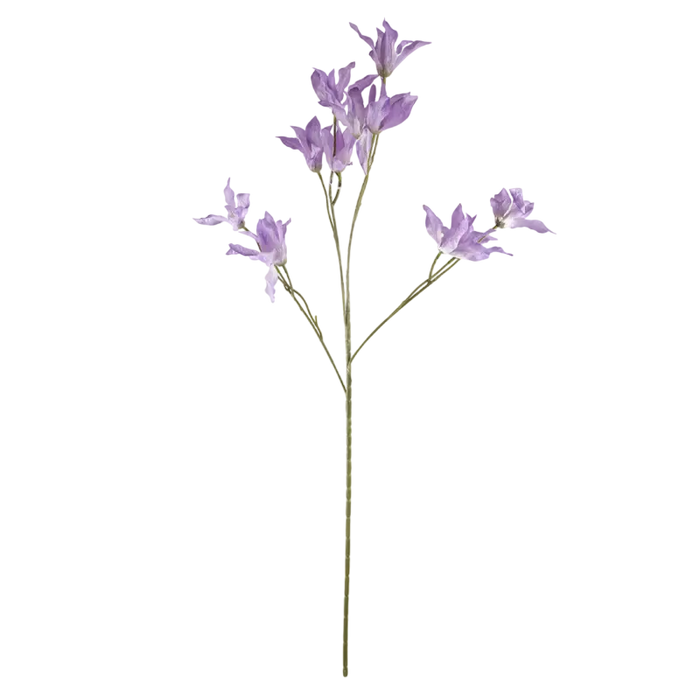 Seidenkunstblume Orchidee aus Kunststoff – fliederfarben – 84 cm