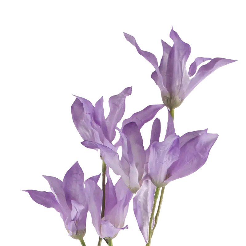 Seidenkunstblume Orchidee aus Kunststoff – fliederfarben – 84 cm