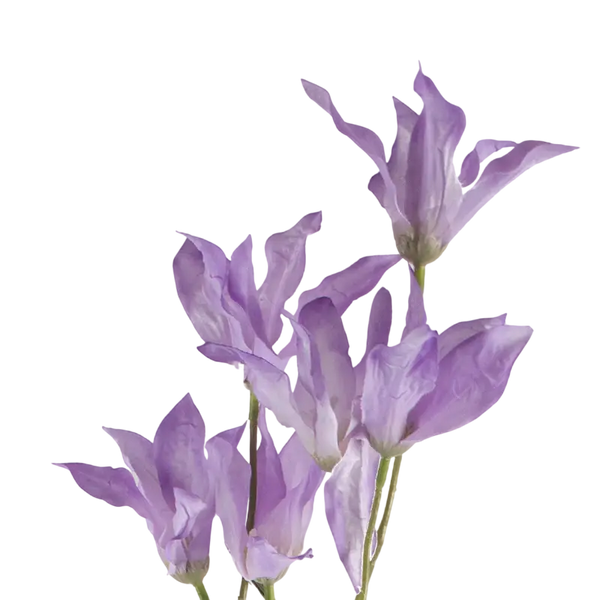 Seidenkunstblume Orchidee aus Kunststoff – fliederfarben – 84 cm
