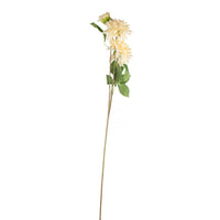 Seidenkunstblume Chrysantheme aus Kunststoff – weiß-rosé – 72 cm