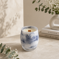 Duftkerze Warm Arctic Marmor — Klein