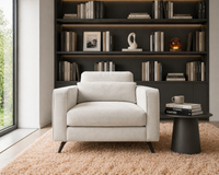 Merida 1-Sitzer Sofa Beige — kuschelige Einzelbühne