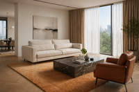Merida 2-Sitzer Sofa Beige — kompakte Wohnbühne