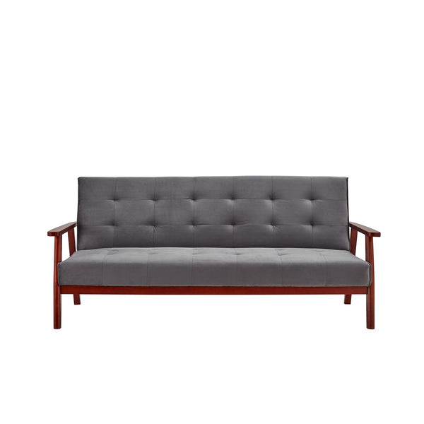Schlafsofa „Nordic Comfort“ – Skandi-Design mit Samt & Massivholz