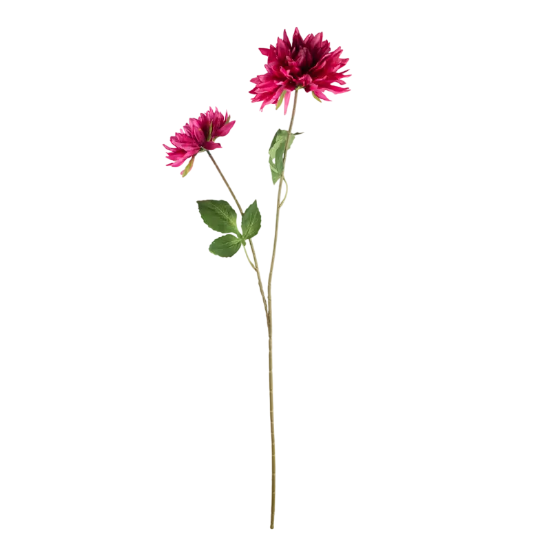 Seidenblume Dahlie in kräftigem Fuchsia – Kunstblume 80 cm – vielseitig für Deko
