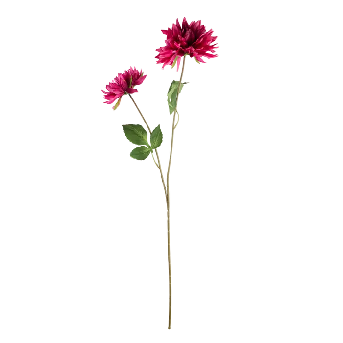 Seidenblume Dahlie in kräftigem Fuchsia – Kunstblume 80 cm – vielseitig für Deko