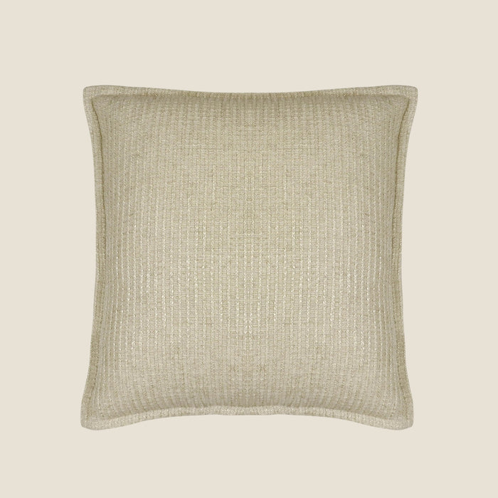 Strickkissen TANE — Cream — 50x50 cm — Wollmix-Optik