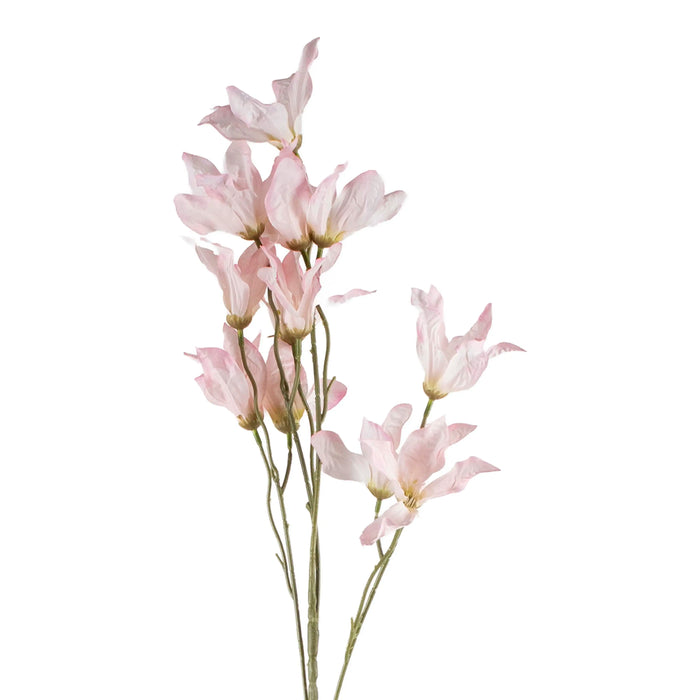 Seidenkunstblume Lilie aus Kunststoff – softrosa – 84 cm – detailreiche Blütenform