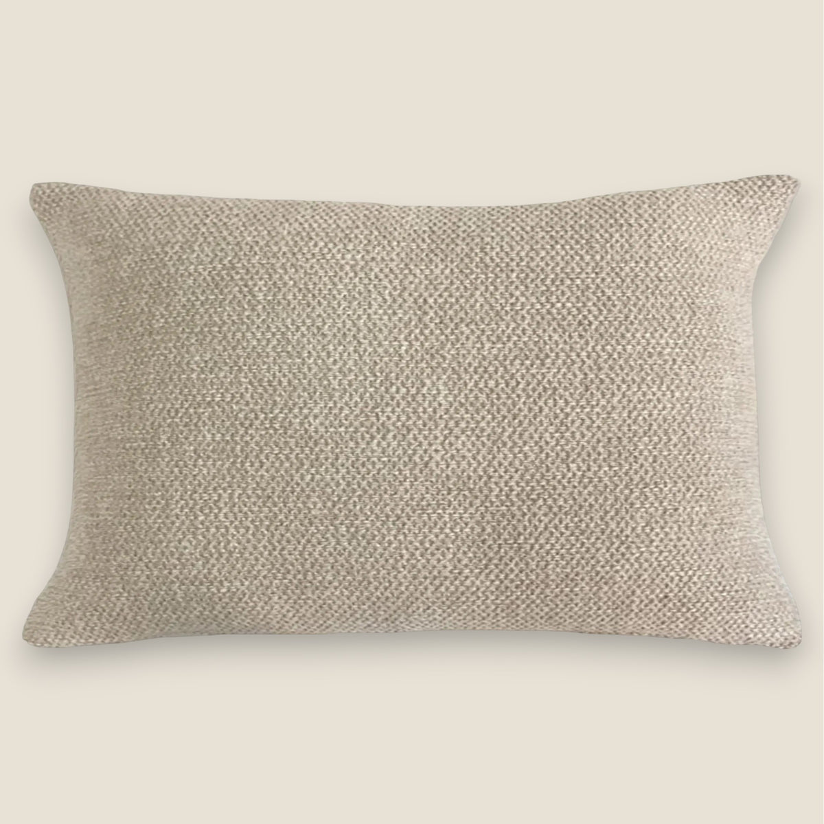 Bouclé Kissen MAHAI — Natural — 36x60 cm — Lendenkissen in Sand