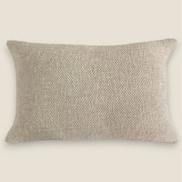 Bouclé Kissen MAHAI — Natural — 36x60 cm — Lendenkissen in Sand