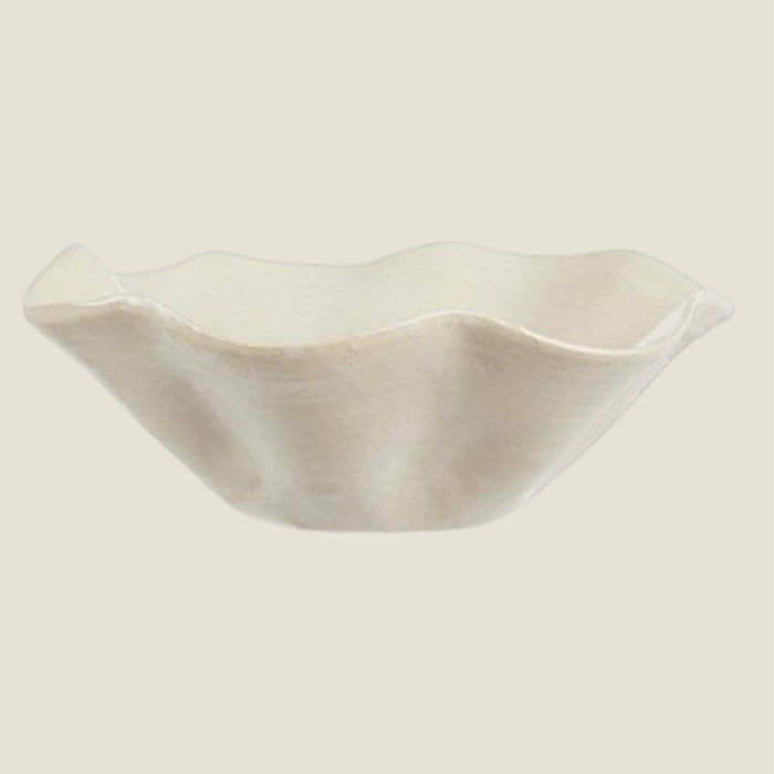 Keramikschale Kate — Ecru 25 × 8 cm