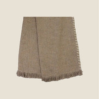 Plaid Tela Bouclé Sandtaupe — Schmucknaht in Creme