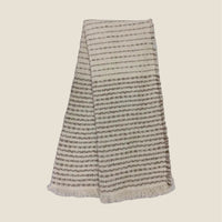 Plaid Lina Baumwoll-Mix Creme — leichter Streifen-Look