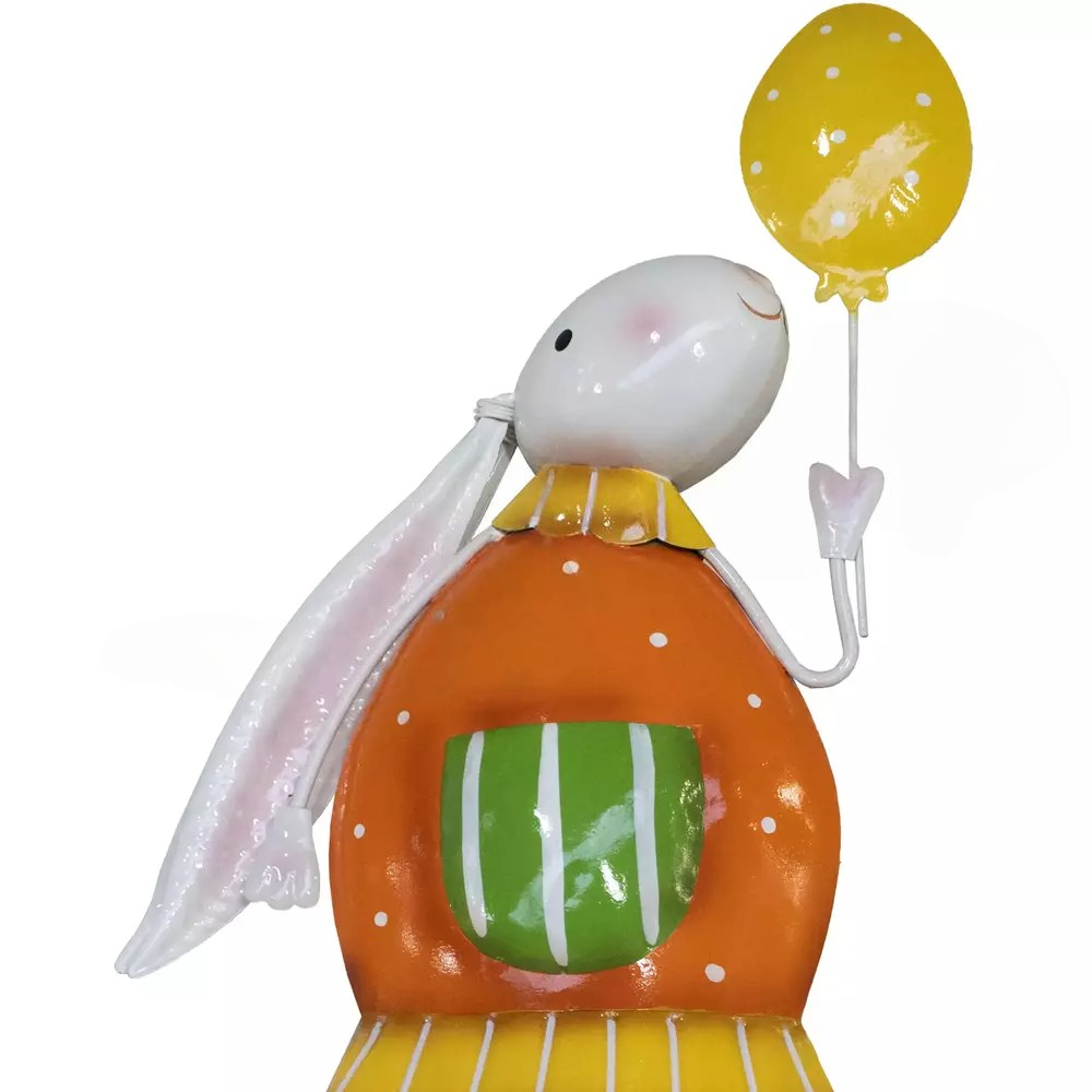 Osterhase aus Metall – Fröhliche Dekofigur 74 cm