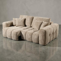 Paros 3-Sitzer Sofa Stone — skulpturale Weichheit