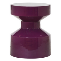 Beistelltisch Pico dark purple IR/Emaille 30x30x38 - Veto Home