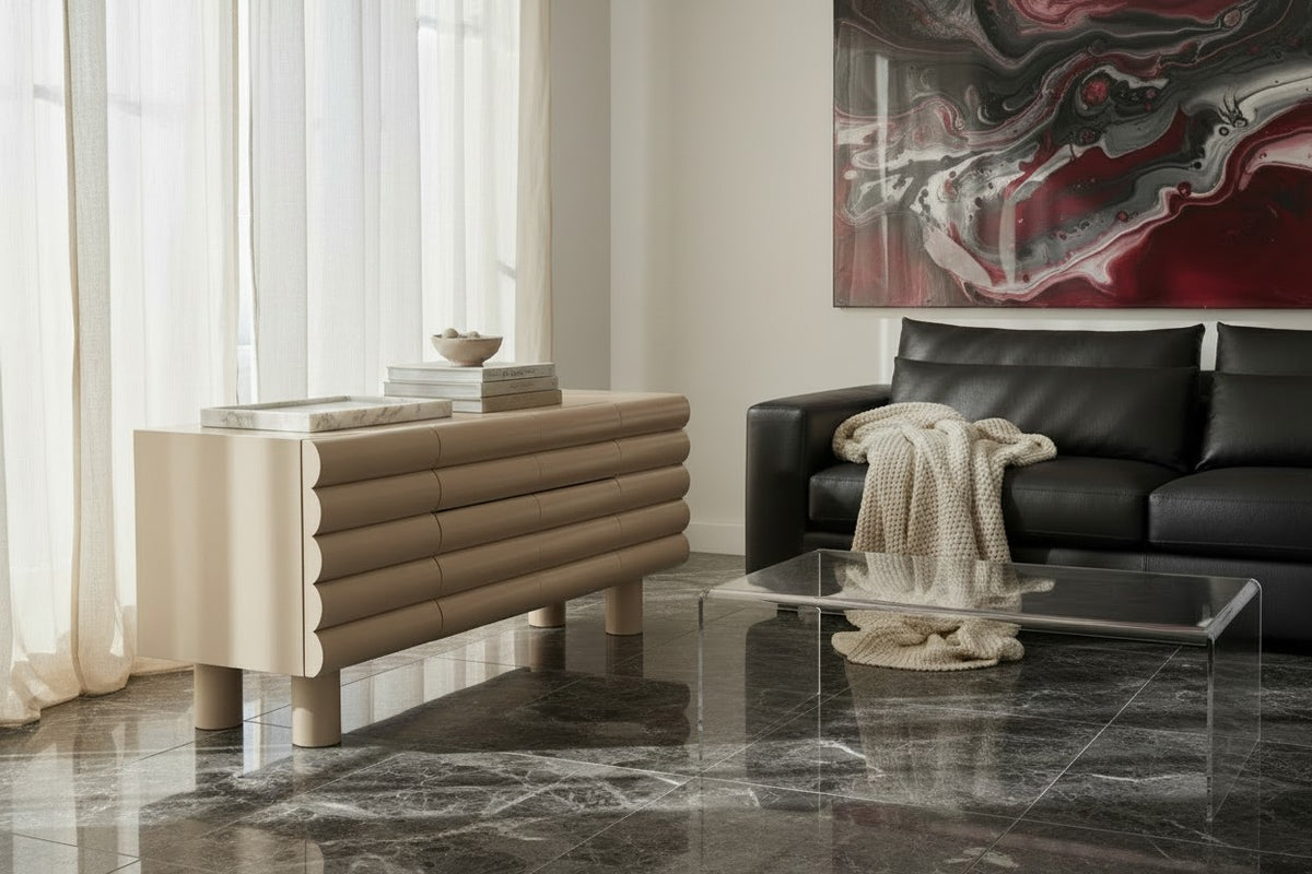 Sideboard BRYN Beige 160 — ruhige Soft-Luxury-Geste