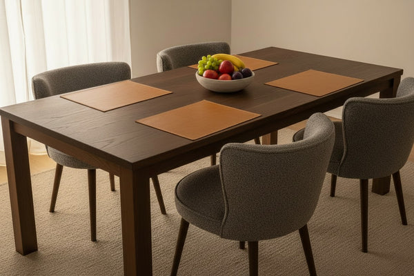 Luke Esszimmerstuhl Stoff Taupe — weiche Wärme
